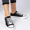 marka niezdefiniowana Black classic women's sneakers Ellana