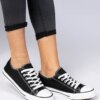 marka niezdefiniowana Black classic women's sneakers Menfis