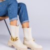 marka niezdefiniowana Black cowboy boots on the block heel Abigail