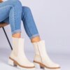 marka niezdefiniowana Black cowboy boots on the block heel Abigail
