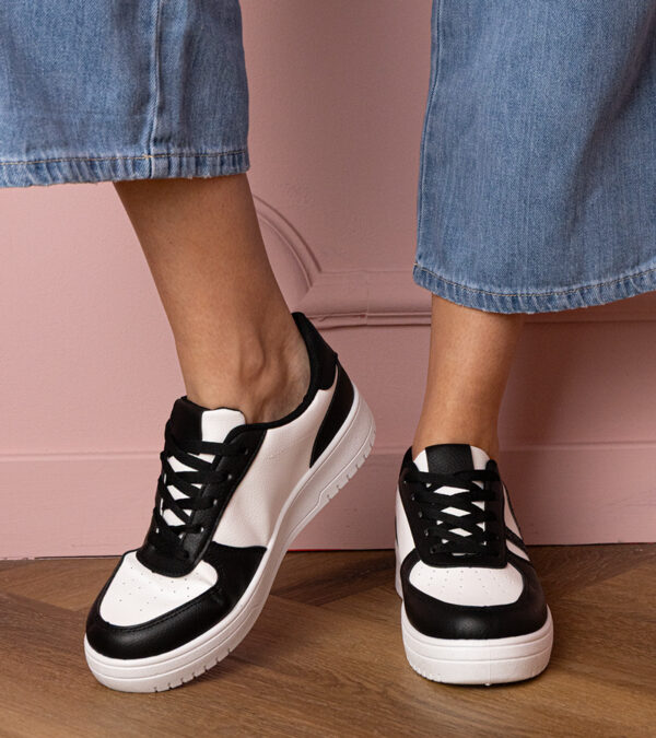 marka niezdefiniowana Black glitter-embellished sneakers Blona