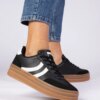 marka niezdefiniowana Black women's platform sneakers Melly