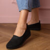 marka niezdefiniowana Black women's sneakers with rhinestones Luizet