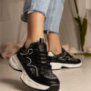 marka niezdefiniowana Black women's sports sneakers Maurita
