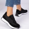 marka niezdefiniowana Black women's sporty sneakers Samara