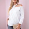 marka niezdefiniowana Blouse with a print of hearts white