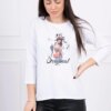 marka niezdefiniowana Blouse with print Original white
