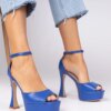 marka niezdefiniowana Blue high heel sandals Tesli