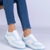 marka niezdefiniowana Blue sneakers with a thick sole Undina