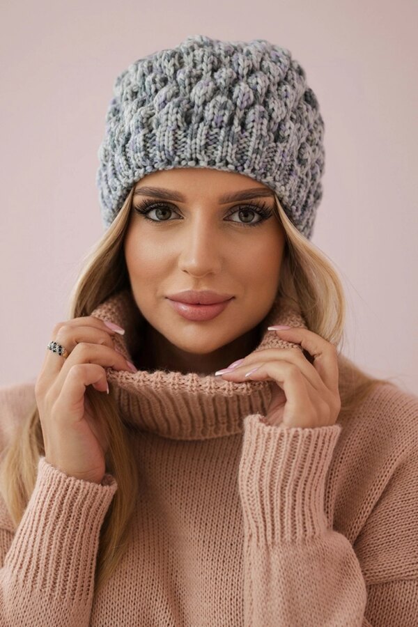 marka niezdefiniowana Cap K156 gray + purple