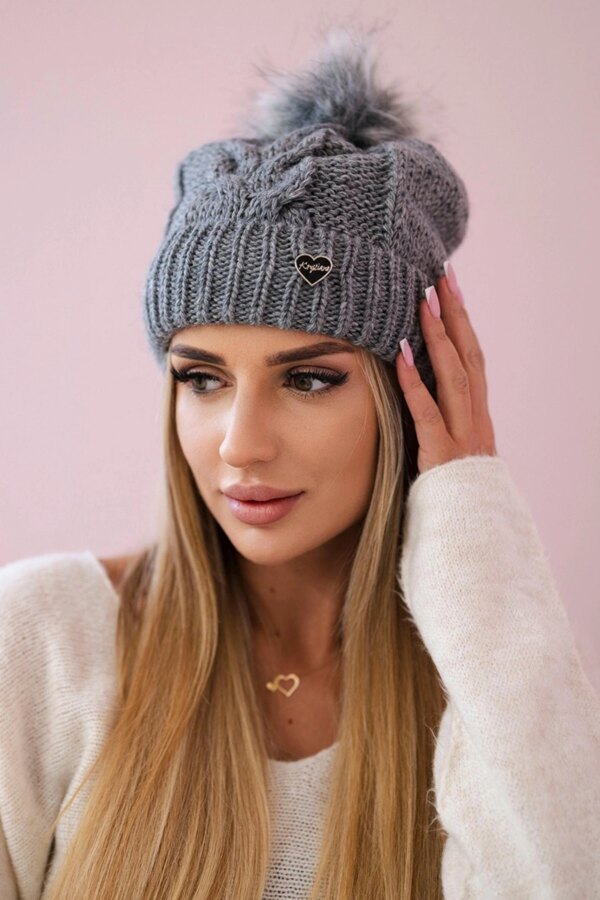 marka niezdefiniowana Cap K168 dark gray