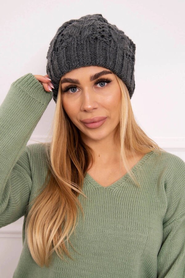 marka niezdefiniowana Cap Motyl K234 dark gray