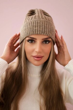 marka niezdefiniowana Cap thin Malwina K250 dark beige