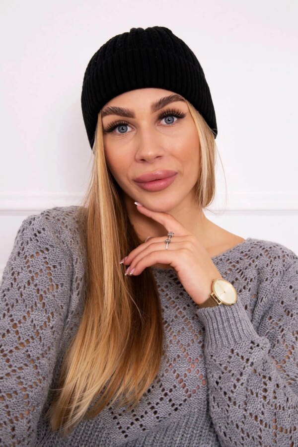 marka niezdefiniowana Cap thin Weronika K249 black