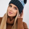 marka niezdefiniowana Cap with a pompom Ellen K325 graphite