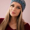marka niezdefiniowana Cap with a pompom Maria K335 turquoise