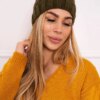marka niezdefiniowana Cap with fleece Agnieszka K239 khaki