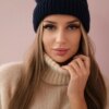 marka niezdefiniowana Cap with fleece Alice K248 jeans+blue
