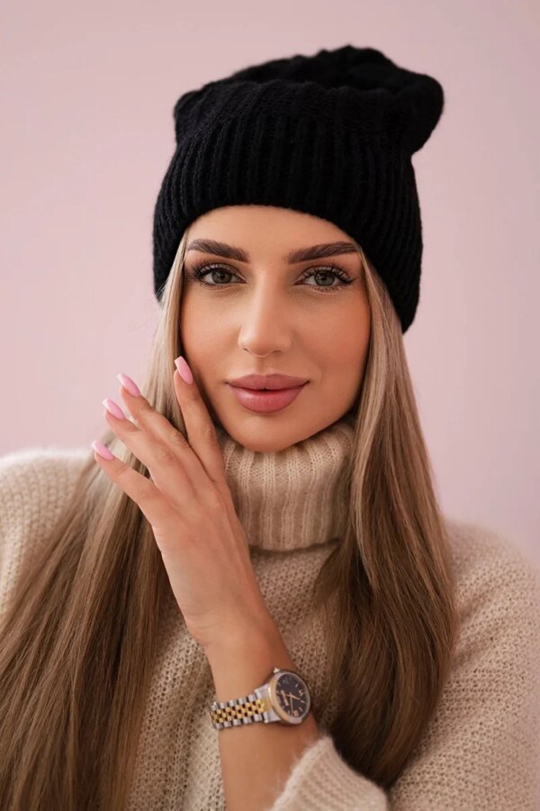 marka niezdefiniowana Cap with fleece Anna K238 black