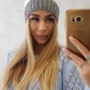 marka niezdefiniowana Cap with fleece Bibiana K264 purple + white
