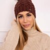 marka niezdefiniowana Cap with fleece Daria K217 brown