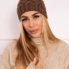 marka niezdefiniowana Cap with fleece Daria K217 cappuccino