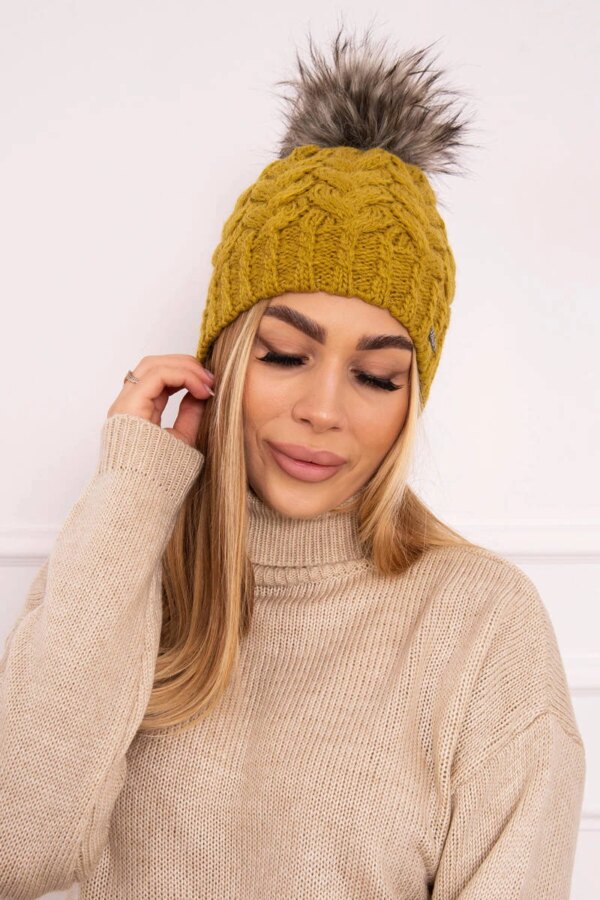 marka niezdefiniowana Cap with fleece Daria K217 kiwi