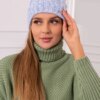 marka niezdefiniowana Cap with fleece Dolores K303 blue+white+jeans