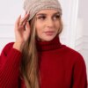 marka niezdefiniowana Cap with fleece Edyta K298 beige
