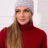 marka niezdefiniowana Cap with fleece Edyta K298 gray