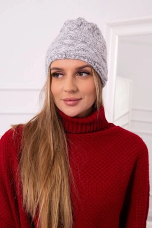marka niezdefiniowana Cap with fleece Edyta K298 gray