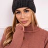 marka niezdefiniowana Cap with fleece Ilona K218 graphite+gray