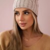 marka niezdefiniowana Cap with fleece Iwona K221 beige