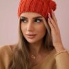 marka niezdefiniowana Cap with fleece Iwona K221 foxy