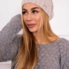 marka niezdefiniowana Cap with fleece Justyna K253 light beige