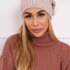 marka niezdefiniowana Cap with fleece Karolina K243 beige