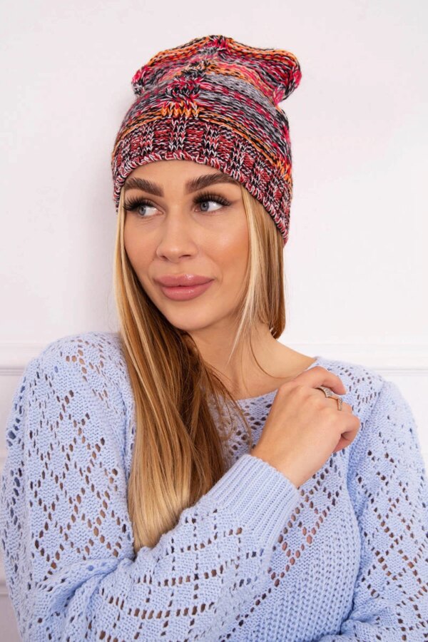 marka niezdefiniowana Cap with fleece Klaudia K255 orange+red