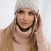 marka niezdefiniowana Cap with fleece Kratka K204 beige