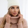 marka niezdefiniowana Cap with fleece Kratka K204 ecru