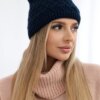 marka niezdefiniowana Cap with fleece Kratka K204 navy blue