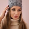marka niezdefiniowana Cap with fleece Marta K231 dark gray
