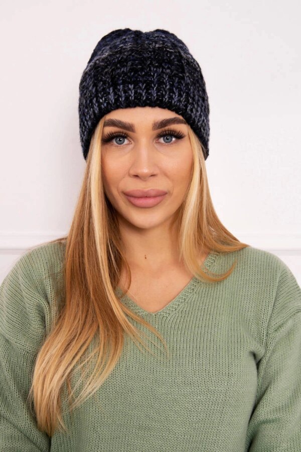 marka niezdefiniowana Cap with fleece Melisa K241 black+navy blue