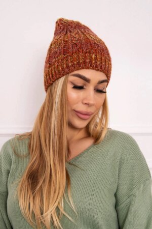 marka niezdefiniowana Cap with fleece Melisa K241 foxy+olive+dark pink
