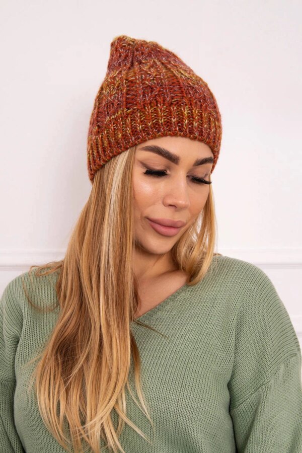 marka niezdefiniowana Cap with fleece Melisa K241 foxy+olive+dark pink