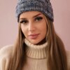 marka niezdefiniowana Cap with fleece Melisa K241 navy blue+blue
