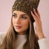 marka niezdefiniowana Cap with fleece Merry K225 black+mustard