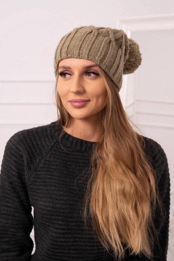 marka niezdefiniowana Cap with fleece Milano K203 khaki