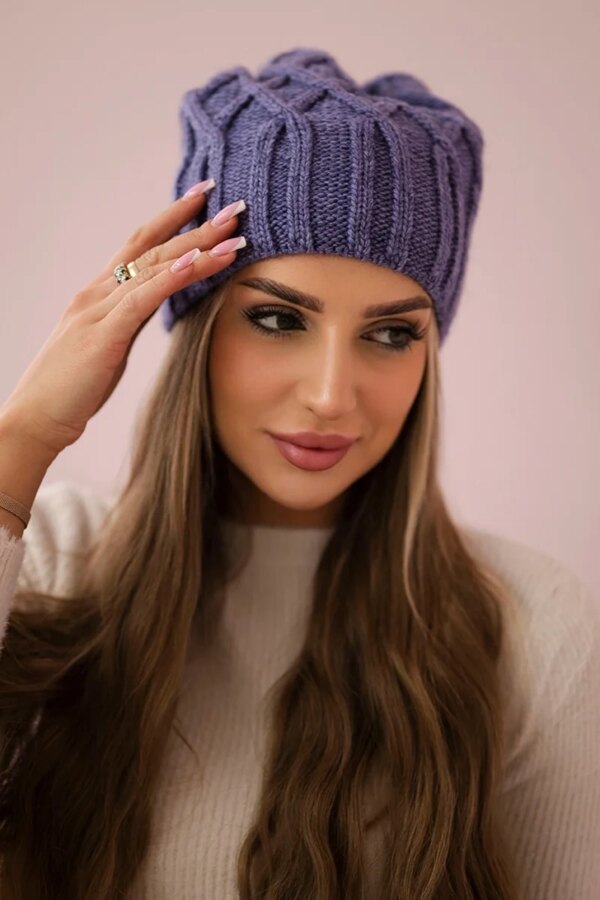 marka niezdefiniowana Cap with fleece Milano K203 purple