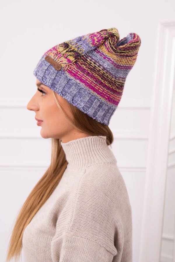 marka niezdefiniowana Cap with fleece Monika K256 fuchsia+purple