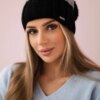 marka niezdefiniowana Cap with fleece Paris K212 gray+black